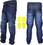 Men Motorbike Jeans Ce Armored Knee Hip Protection Riding Pants Denim. Fixed Price $59.99.