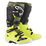 Alpinestars Tech 7 Motocross Mx Bike Boots - Yellow Fluo Military Green Black. Fixed Price $335.76.
