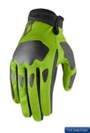 Icon Hooligan Ce Motocross Street Riding Gloves Green Medium 3301-3859. Fixed Price $29.99.