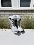 Alpinestars Supertech Boots (white) Size 42 Like New. Fixed Price $600.00.
