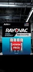 Rayovac High Energy Aaa Alkaline Batteries 4 Pk Carded. Fixed Price $8.88.