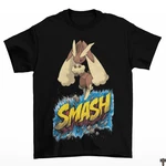 Lopunny Smash Adult Black T-shirt Cotton Anime Brawl Gameboy Joke Animal. Fixed Price $14.95.