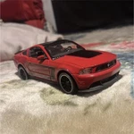 Ford Mustang Boss 302 Red Black Diecast Car Opening Doors Hood Collectible Model. Fixed Price $15.00.