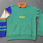 Polo Ralph Lauren Mens Green Spread Collared Pockets Summit Shirt Rugby. Fixed Price $105.13.