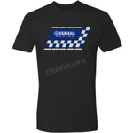Yamaha Apparel Black Racing Chek T-shirt NP21S-M3108-S. Fixed Price $29.95.