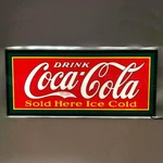 Neonetics 7LEDCC Drink Coca-cola Sold Here Ice Business Sign 25"X10". Fixed Price $179.99.