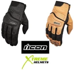 Icon SUPERDUTY3 Mens Gloves Short Cuff Leather Palm Knuckle Pads S-3XL. Fixed Price $60.00.