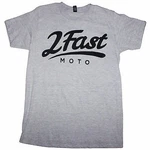 2FM Logo Unisex Motorcycle Sport Street Tee Shirt Gray/black 2XL 2613-702. Fixed Price $22.02.
