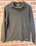 Indian Motorcycle Waffle Knit Thermal Henley Shirt Men's Small Gray Long Sleeve. Fixed Price $21.67.