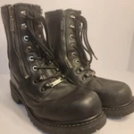 Milwaukee Trooper Black Leather Motorcycle Boots MB416 Men's 9.5D Biker. Fixed Price $70.00.