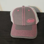 Peterbilt Motors Logo Trucks Ladies Gray Pink Stitching Jersey Cap/hat. Fixed Price $16.58.