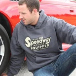 Vintage Speedway Motors Equipped Hoodie Grey, Size Xl. Fixed Price $37.99.
