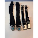 Motorcycle Biker Boot Straps Lickers Set Of 2 Faarken Turquoise- Buffalo Nickel. Fixed Price $15.00.