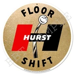 Hurst 60'S Floor Gold Metalflake - Vintage Sign Gasser Shifter. Fixed Price $29.00.