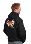 Mr. Horsepower Crossed Flag Hoodie MS95-XX. Fixed Price $60.00.