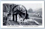 Sherburne Center Vermont Vt Postcard Taylors Water Wheel C1940 Vintage Antique. Fixed Price $6.47.