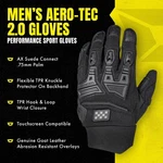 Cortech Men's Aero-tec 2.0 Motorcycle Gloves. Fixed Price $39.94.
