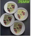 4 Porsche Silver Center Caps Concave 76MM Royal Crest 992 Cayenne ,911, Carrera,. Fixed Price $50.00.