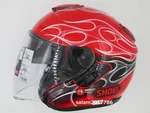 Shoei J-cruise Reborn Red Size Lightweight Open Face Helmet Made In Japan. Fixed Price $1905.14.