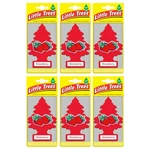 6 Pack Strawberry Scent Little Trees Air Freshener Home Car Hanging Office Aroma. Fixed Price $8.78.