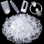 Oiiki Clear Acrylic Keychain Connector Snap Tabs, Plastic 200PCSWHITE. Fixed Price $24.67.