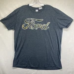 Ford Shirt Mens Xl/l Gray Camo Logo Crew Neck Short Sleeve Country Hunter. Fixed Price $14.24.