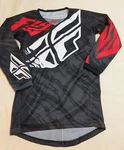Fly Racing Kinetic Relapse Off-road Mx Size Ys Shirt Top Black/red/white. Fixed Price $12.99.