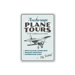Plane Tours Ride Sign, Pilot Aviation Hangar Aluminum. Fixed Price $27.45.