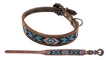 Showman Couture Beaded Inlay Design Leather Dog Collar. Fixed Price $18.99.