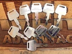 10 Keys For Kobelco-kawasaki Excavator Heavy Equipment Fits Many Models K250. Fixed Price $12.50.