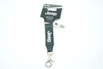 Jeep Licensed Vinyl Strap With Ring & Latch Keychain. Fixed Price $12.95.