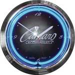 15" Neon Clock Camaro Script. Fixed Price $84.99.
