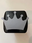 Princess Crown 3D - 2 Inch Trailer Hitch Cover Black With Grey Magical. Fixed Price $35.99.