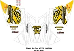 Ski Doo Snowmobile Rev Mxz-x 06 Factory Reproduction Decal Kit. Fixed Price $200.00.