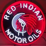 Neonetics 5GSIND Red Indian Motor Oils Sign. Fixed Price $670.40.