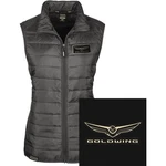 Factory Effex Gold Wing Women's Puffer Vest, Black. Fixed Price $129.95.