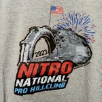 Nitro National Pro Hillclimb 2023 Graphic T-shirt Xl Gray. Fixed Price $9.98.