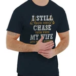Funny Deer Hunting Hunter Gift For Husband Mens Casual Crewneck Shirts Tees. Fixed Price $16.99.