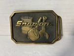 Bts Brass Belt Buckle Snap-on Tools SPP-513 Solid Vintage Made Usa. Fixed Price $18.99.