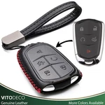Vitodeco Leather Smart Key Fob Case For Cadillac XT4, XT5, XT6, 5-BUTTON. Fixed Price $15.99.