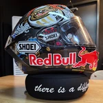 Shoei X-15 Marquez MOTEGI5 Limited Edition + With Red Bull Decal Application. Fixed Price $1044.05.