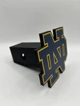 Notre Dame - Hitch Receiver Cover Fits 2 Truck. Fixed Price $34.99.