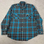Factory Effex Suzuki Shirt Mens Xl Blue Plaid Flannel Fx Apparel Motorcycle. Fixed Price $24.99.