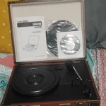 Crosley CR6019A Executive Portable Record Player Usb Belt Drive Brown Black. Fixed Price $39.50.