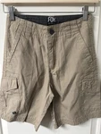Fox Racing Kid's Slambozo Cargo Shorts Dark Khaki Tan Beige Casual Size Youth. Fixed Price $12.00.