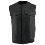 Milwaukee Leather LKM3721 Collarless Concealed Snap Black Motorcycle Vest. Fixed Price $104.99.