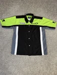 Kawasaki Racing Shirt Mens Black Green Ama Pro Motorcycle Dfy Sports Pit Crew. Fixed Price $31.49.