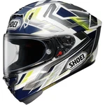 Shoei Helmets Blue/white/yellow X-fifteen Escalate TC-2 X15ESCLT23. Fixed Price $1099.99.