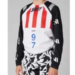 Shift Racing Youth Blue Label Flame Jersey White/black Small. Fixed Price $50.00.