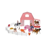 New-ray Toys Barnyard With Wagon And Horses Play Set Pink SS-05786. Fixed Price $55.98.